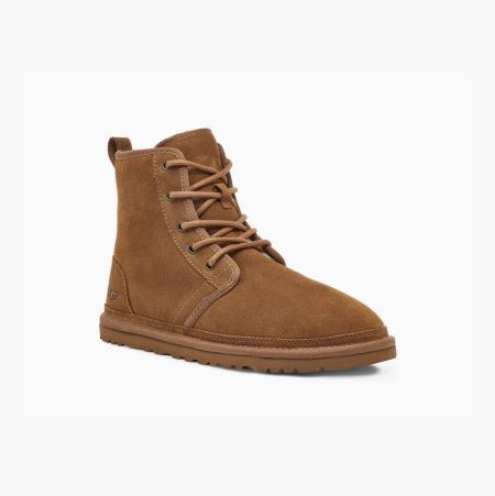 UGG Harkley Brown Lace-up Boots for Men (LVJX16352)